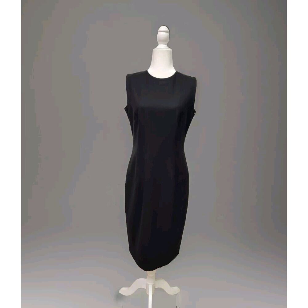 Tavora Women's $172 Milano Black Sheath Office Business Dress Women's Size 6